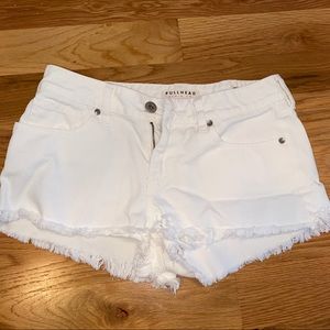 Pac Sun White Denim Shorts